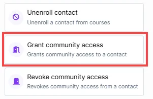 Grant Community Access Step