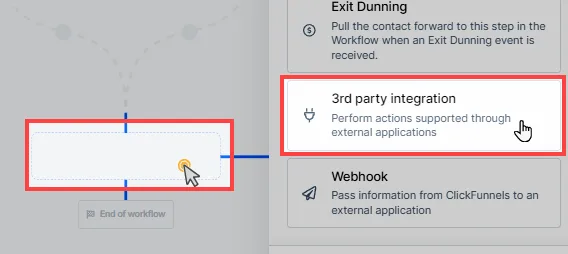 Add 3rd Party Integration Step