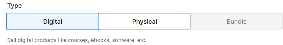 An image displaying the Create Product popup.
