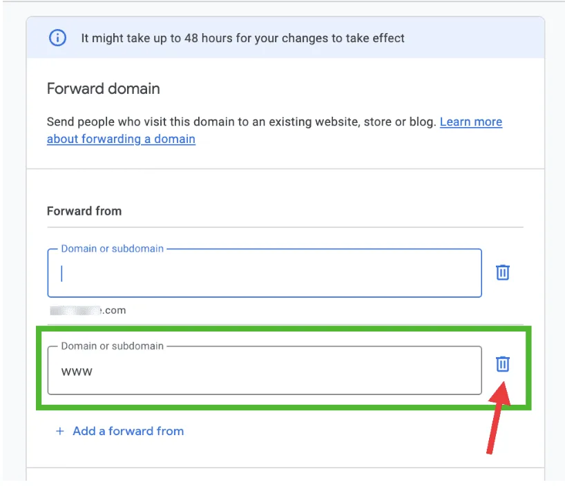 Google Domain Forwarding