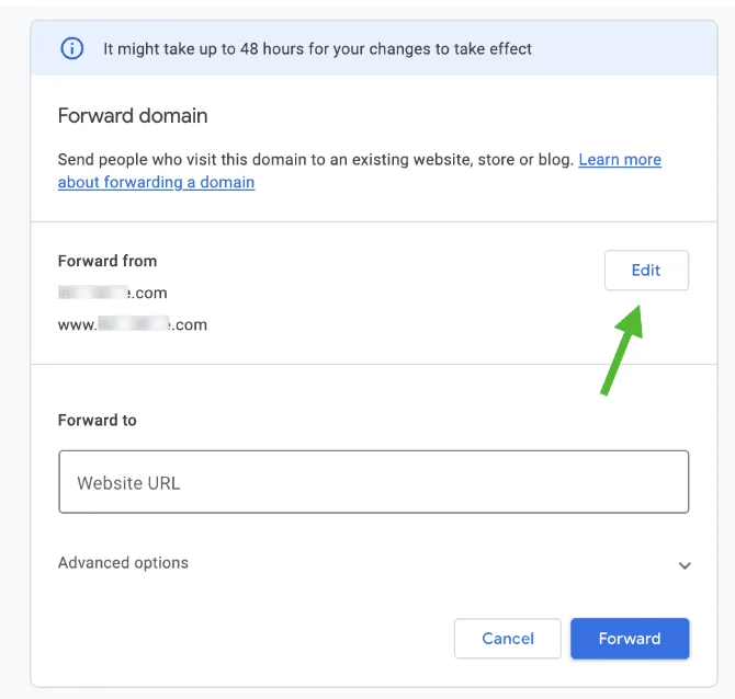 Google Domain Forwarding