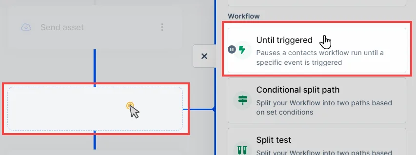 A workflow is created