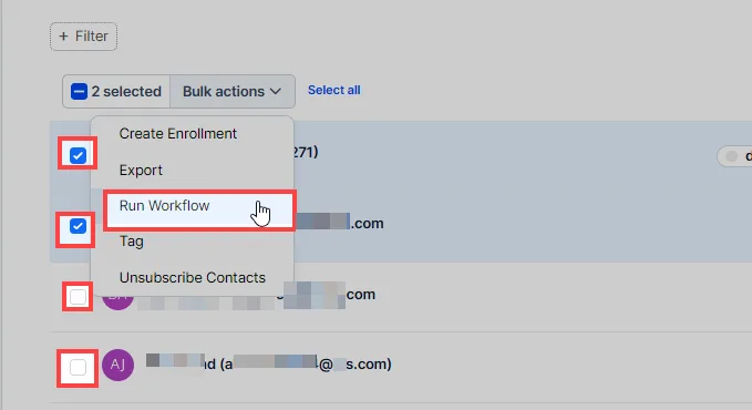 Bulk Actions