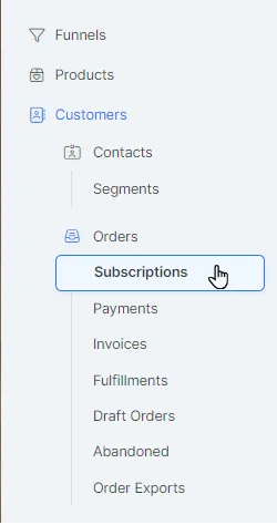 Subscription Orders